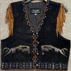 Patricia Wolfe Handpainted Vest